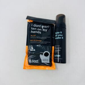 Self Tanner New Never Used b.Tan Dark Tan Mousse and Mitten